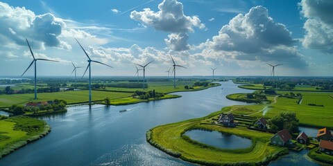 Climate action strategies in Denmark highlighting wind energy and green infrastructure development