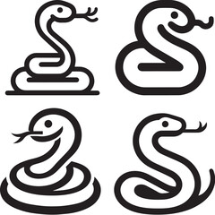 Snake icon with white background