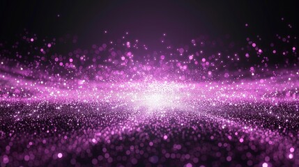 Pink light burst with lavender and gold sparkles, creating an elegant display on dark background