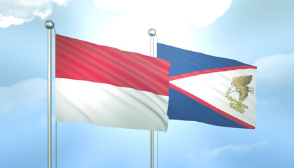 Indonesia and Samao Flag Together A Concept of Relations