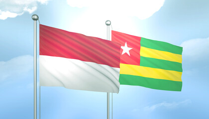 Indonesia and Togo Flag Together A Concept of Relations