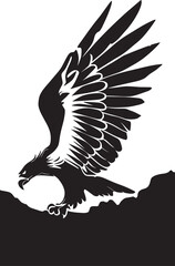 eagle silhouette vector