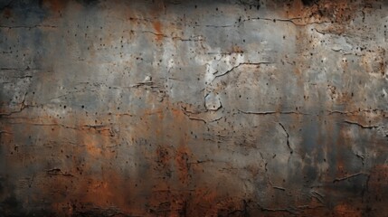 Obraz premium An old concrete wall showing orange rust marks, providing a textured backdrop