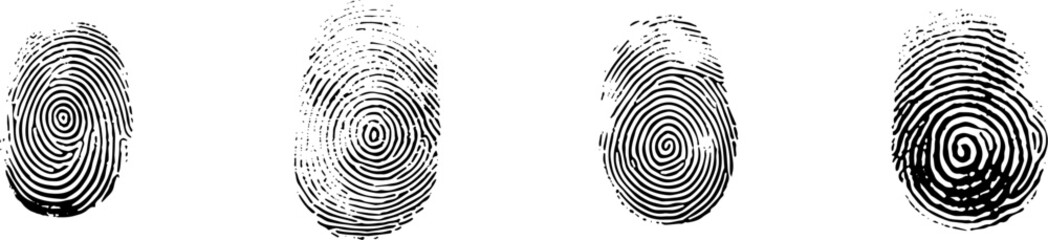 fingerprint sign on isolate background