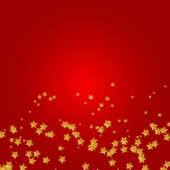 Red Christmas Gold Stars New Year Gradient Background