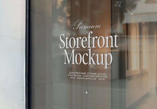 Window Storefront Mockup