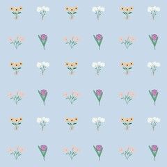 Background images of many types of flowers