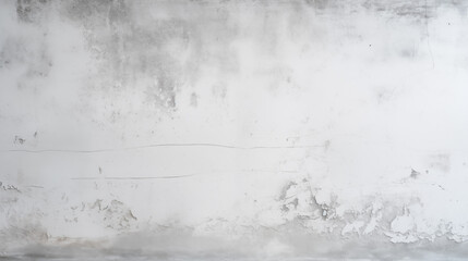 Faded White Wall with Gray and Black Stains