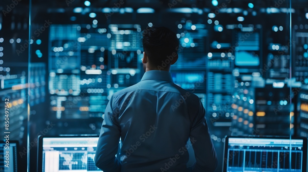 Poster Business person explore the core of cyber security Delve into cyber protection methods cyber threats and bolster cyber security stance Essential for navigating the securities age FaaS : Generative AI