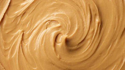 Classic peanut butter top view, rotate - Powered by Adobe