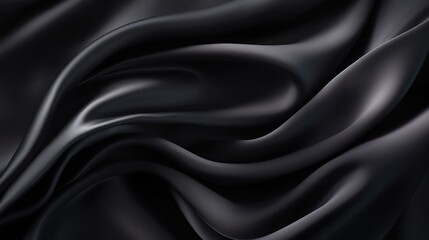 Obraz premium Black luxury silk textile material background