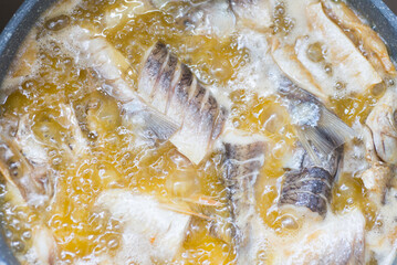 Food fried with oil and high heat