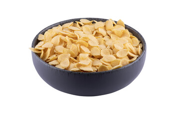 breakfast cereal bowl healthy breakfast with sugar free cornflakes rustic ceramic