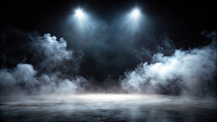 Abstract black background with fog and light effect, black, abstract,background, fog, light effect, mysterious, dark