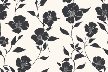 seamless pattern featuring elegant flowers Perfect for backgrounds
