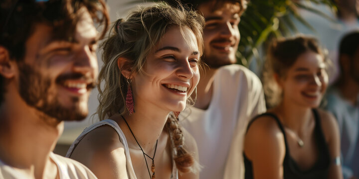 Frau als Teilnehmerin eines Tantraworkshops