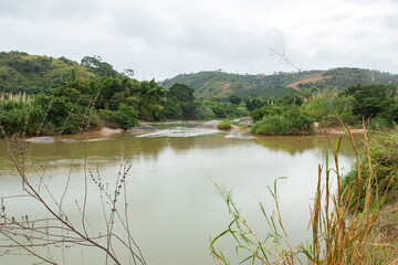 Rio Manhuacó, Paisagens da região de Tabauna no municipio de Aimorés, Minas Gerais, Brasil - 29...