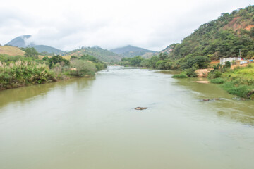 Rio Manhuacó, Paisagens da região de Tabauna no municipio de Aimorés, Minas Gerais, Brasil - 29...