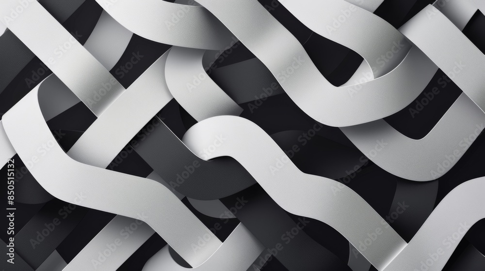 Leinwandbilder a minimalistic geometric pattern background in monochrome colors, perfect for modern and abstract co
