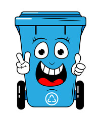 Garbage Bin Cartoon