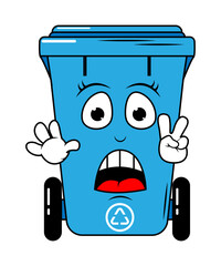 Garbage Bin Cartoon