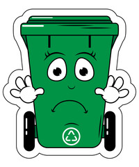 Garbage Bin Cartoon