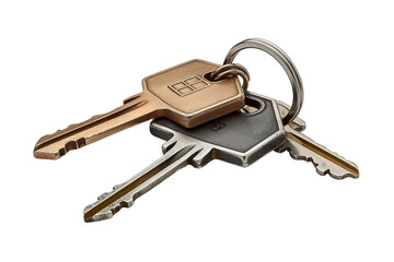 House shaped keys transparent