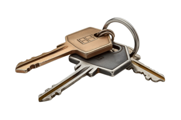 House shaped keys transparent