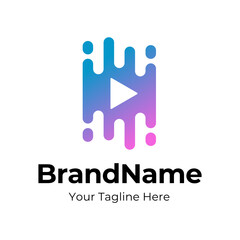 Set of Podcast or Radio Logo design using Microphone icon