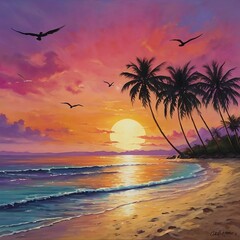 Tranquility and Beauty of a Serene Sunset