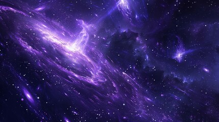 Obraz premium Cosmic symphony with swirling galaxies reflecting Black Friday awe backdrop