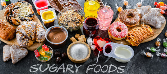 Food products containing a significant amount of sugar