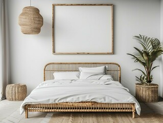Bedroom Room Wall Art Mock Up