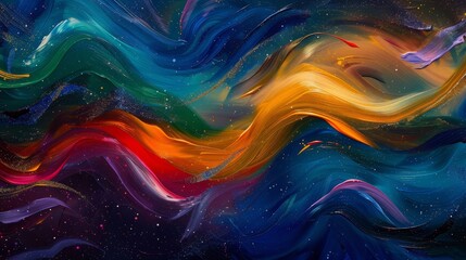 Northern Lights with vibrant ribbons against indigo Christmas sky beauty