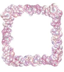 Y2k modern frame overlay, border with empty transparent copyspace inside