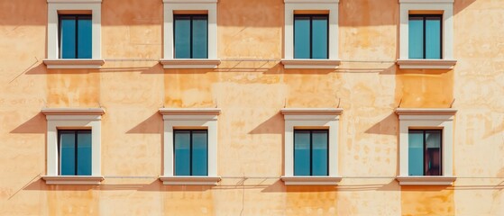 A charming European building facade featuring ornate windows and a balcony, blending traditional design with the allure of an old-world city atmosphere