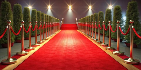 Empty red carpet with space for copy, red carpet, empty, space, copy, background, blank, luxury, event, premiere