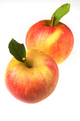 red and yellow apples