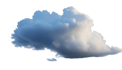 Weather design template,3D illustration of cloud isolated on transparent background