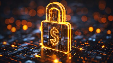 Premium Content Access An icon showing restricted content with a lock and dollar sign