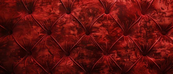 Fototapeta premium A backdrop of plush red velvet, creating a sumptuous and sophisticated setting ideal for holiday gatherings or formal events