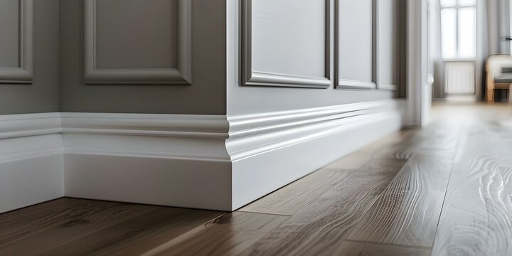House D has skirting boards adding a finishing touch to the interior. Concept Home Decor, Skirting Boards, Interior Design, Finishing Touch