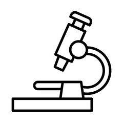 Microscope line icon