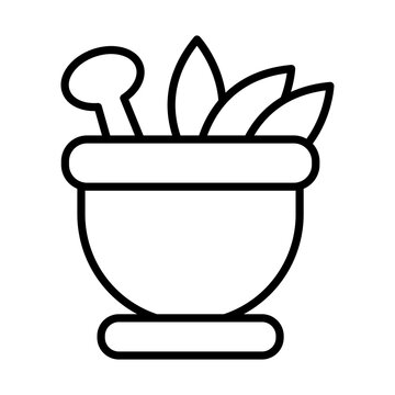 recommend clip art: Mortar and Pestle line icon