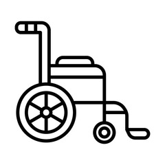 Wheelchair line icon