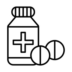 Painkiller line icon