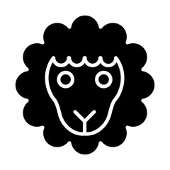 Sheep glyph icon