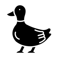Duck glyph icon