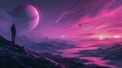 Fototapeta premium futuristic simplistic wallpaper for desktop background 