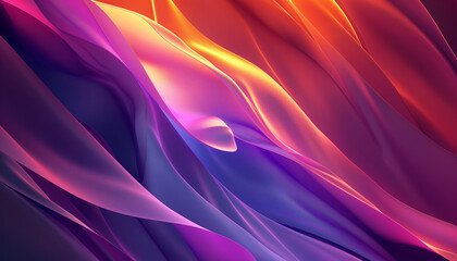 Fototapeta premium Luxury elegant background abstraction fabric. Abstract Background with Waves of Fairy ColorsAbstract elegant modern futuristic background blue purple gradient texture , reflecting shiny 